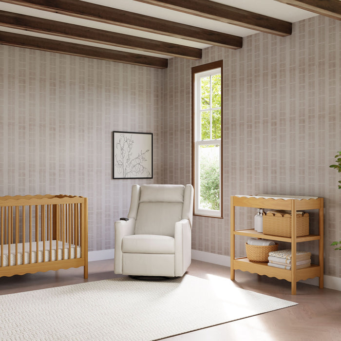 Black Friday Deal! Babyletto Kiwi Deluxe Power Recliner & Swivel Glider with Heat and Massage