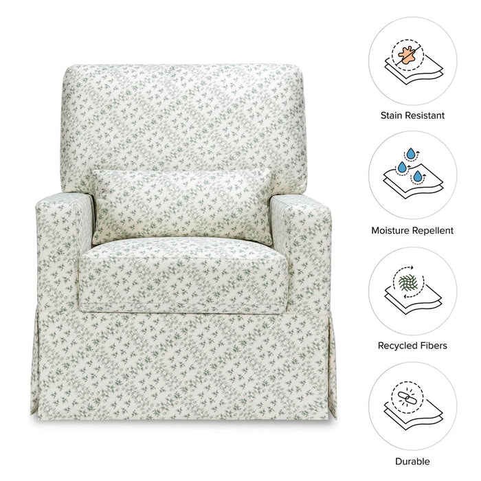 Crawford Pillowback Comfort Swivel Glider