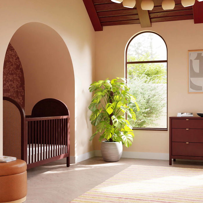 Black Friday Deal! Babyletto Bondi Cane 3-in-1 Convertible Crib with Toddler Bed Conversion Kit