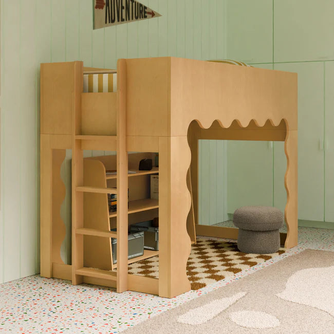 Babyletto Lido Wave Low Loft Twin Bed