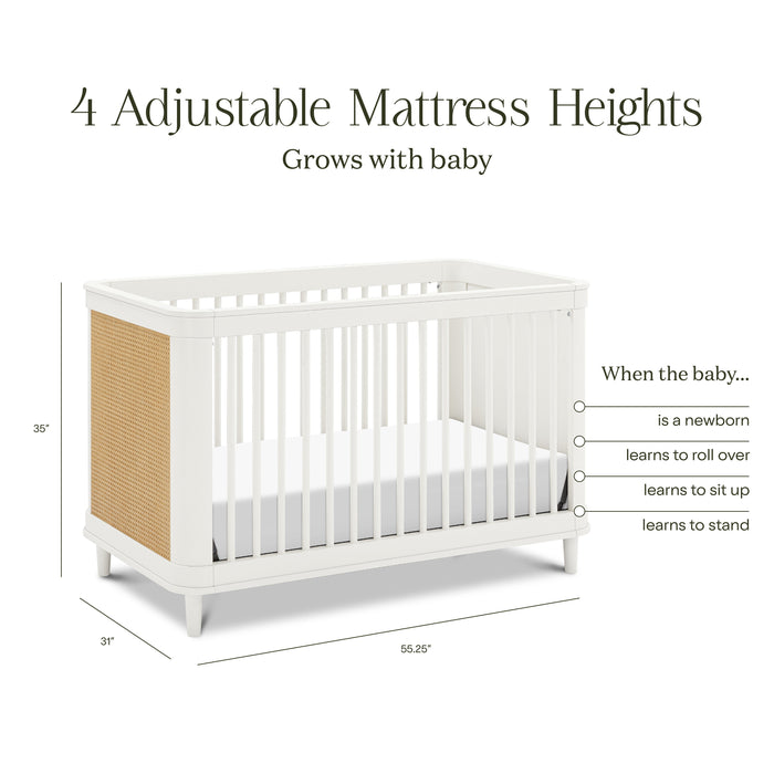 Black Friday Sale! Namesake Marin with Cane 3-in-1 Convertible Crib