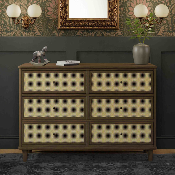 Black Friday Deal! Namesake Marin with Cane 6 Drawer Dresser