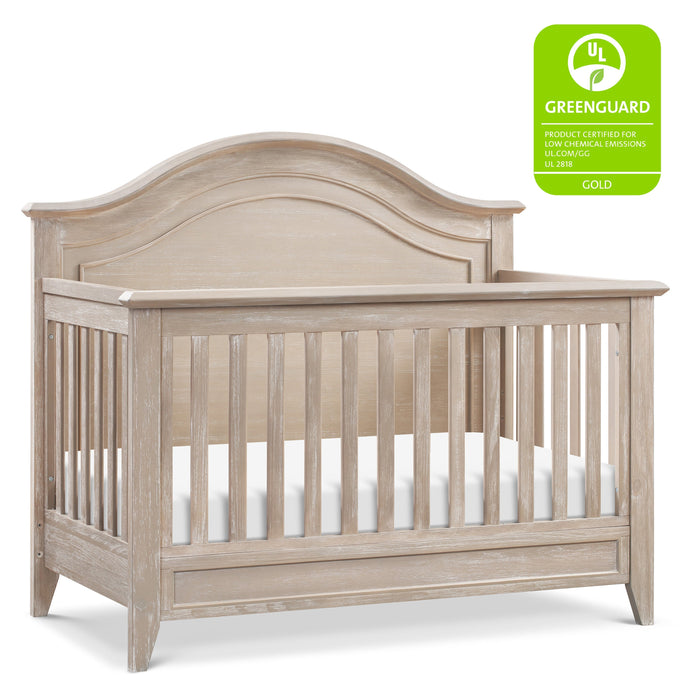 Black Friday Deal! Monogram Beckett Rustic 4-in-1 Convertible Curve Top Crib