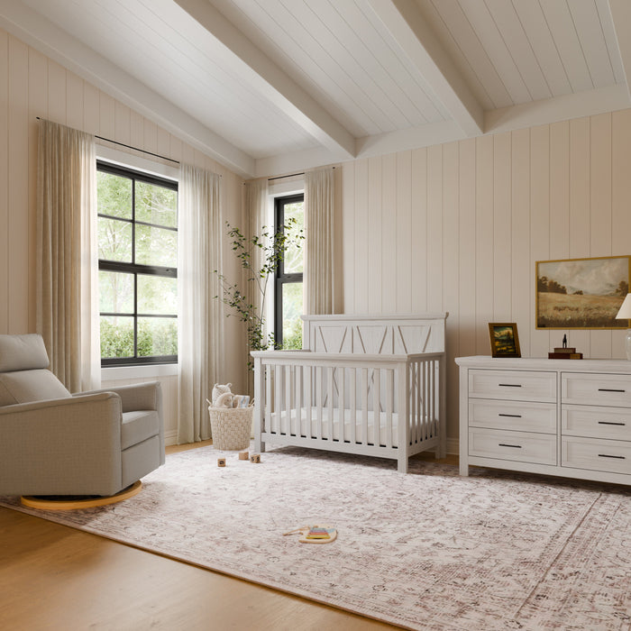 Black Friday Deal! Monogram Emory Farmhouse 4-in-1 Convertible Crib