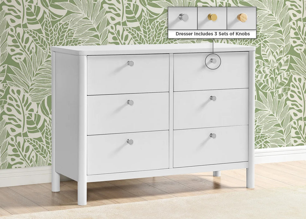 Delta Children Brooks 6 Drawer Dresser with Interlocking Drawers