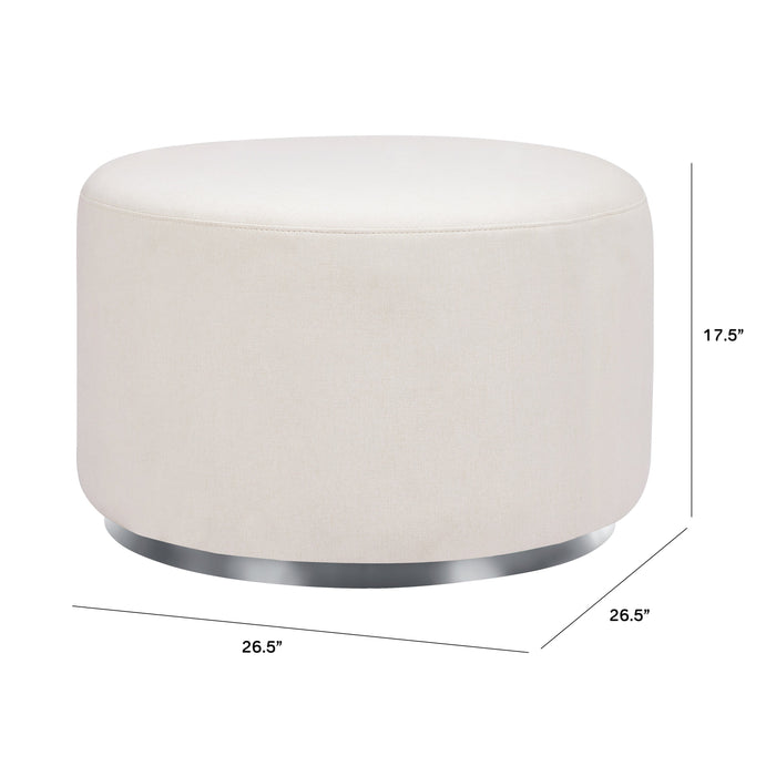 Black Friday Deal! Babyletto Tuba Gliding Ottoman in Eco-Performance Fabric | Water Repellent & Stain Resistant