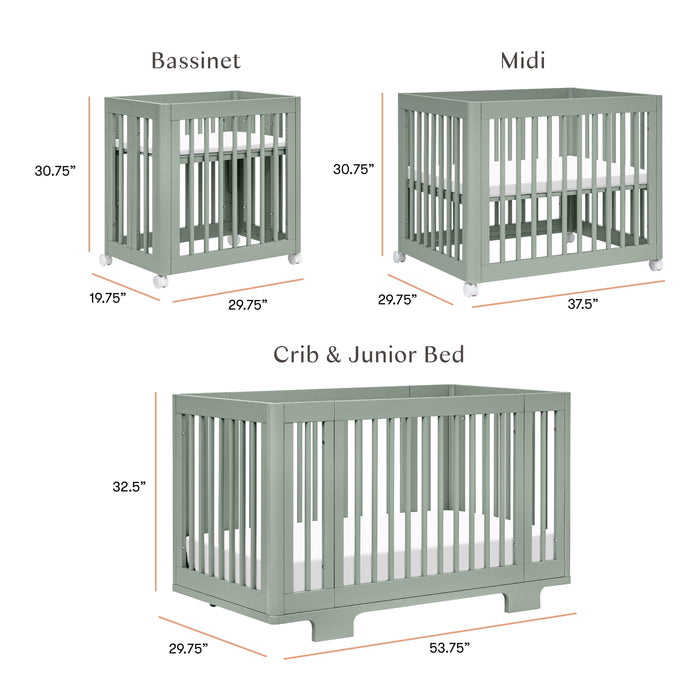 Black Friday Deal! Babyletto Yuzu 8-in-1 Convertible Crib with All-Stages Conversion Kits
