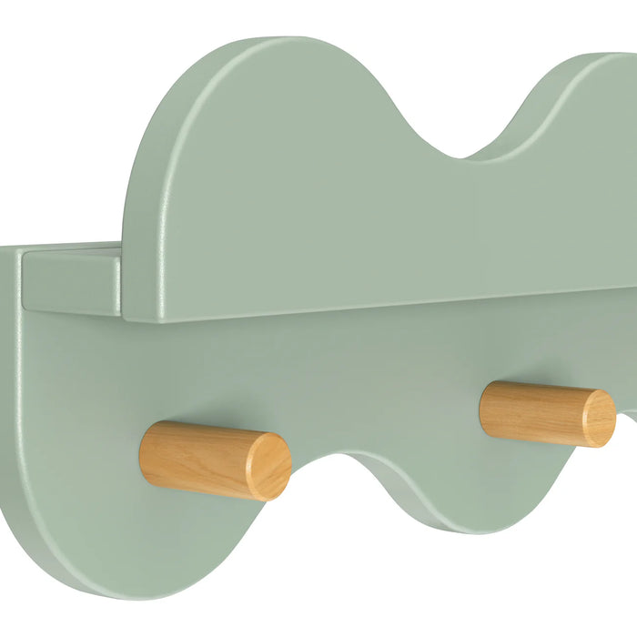 Babyletto Lido Wave Bookshelf with Hooks