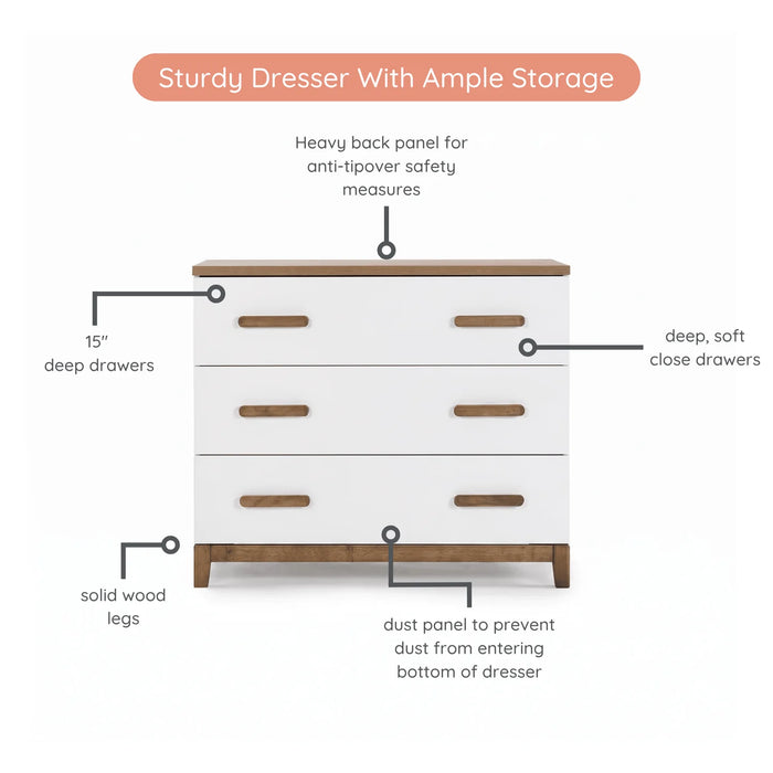 dadada LaLa Little 3-Drawer Dresser