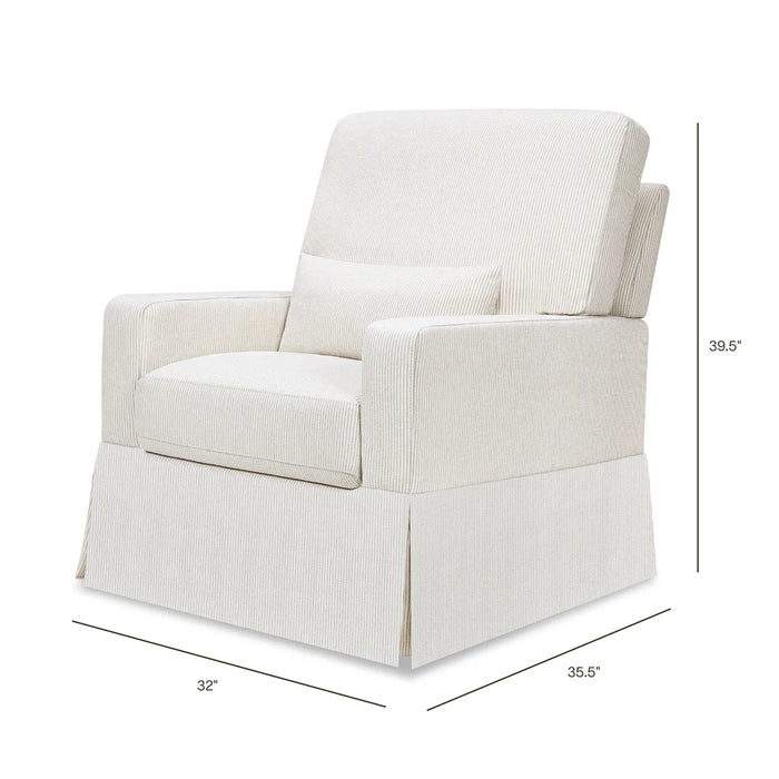 Crawford Pillowback Comfort Swivel Glider