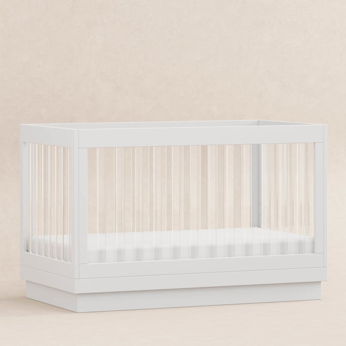 Black Friday Deal! Babyletto Harlow Acrylic 3-in-1 Convertible Crib with Toddler Bed Conversion Kit