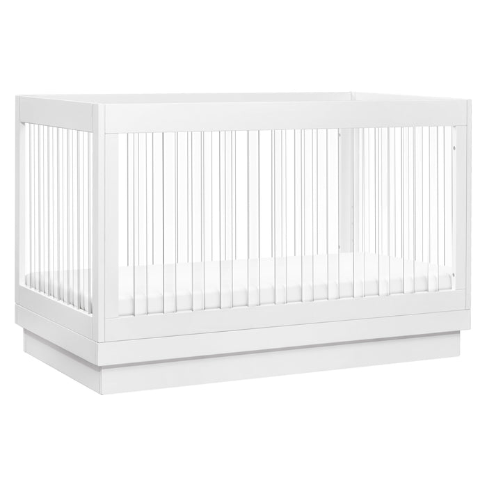 Black Friday Deal! Babyletto Harlow Acrylic 3-in-1 Convertible Crib with Toddler Bed Conversion Kit