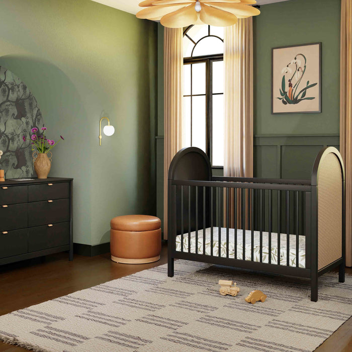Black Friday Deal! Babyletto Bondi Cane 3-in-1 Convertible Crib with Toddler Bed Conversion Kit