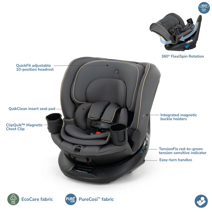 Maxi-Cosi Andi 360 Rotating All-in-One Convertible Car Seat Escargot