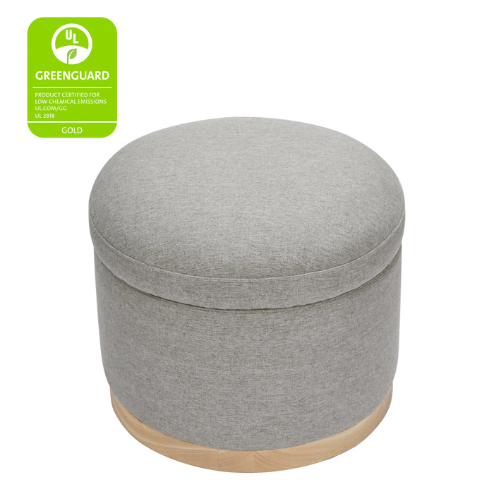 Black Friday Deal! Babyletto Naka Storage Ottoman in Eco-Performance Fabric | Water Repellent & Stain Resistant