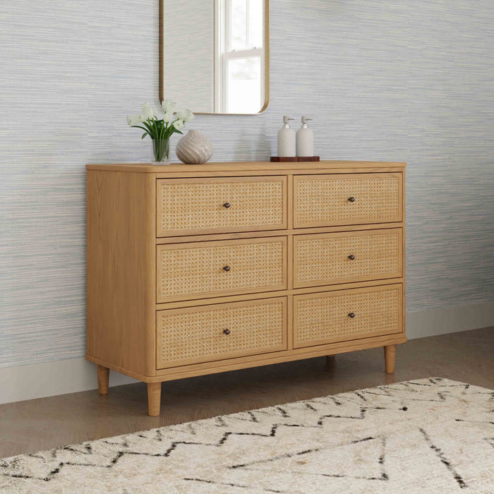 Black Friday Deal! Namesake Marin with Cane 6 Drawer Dresser