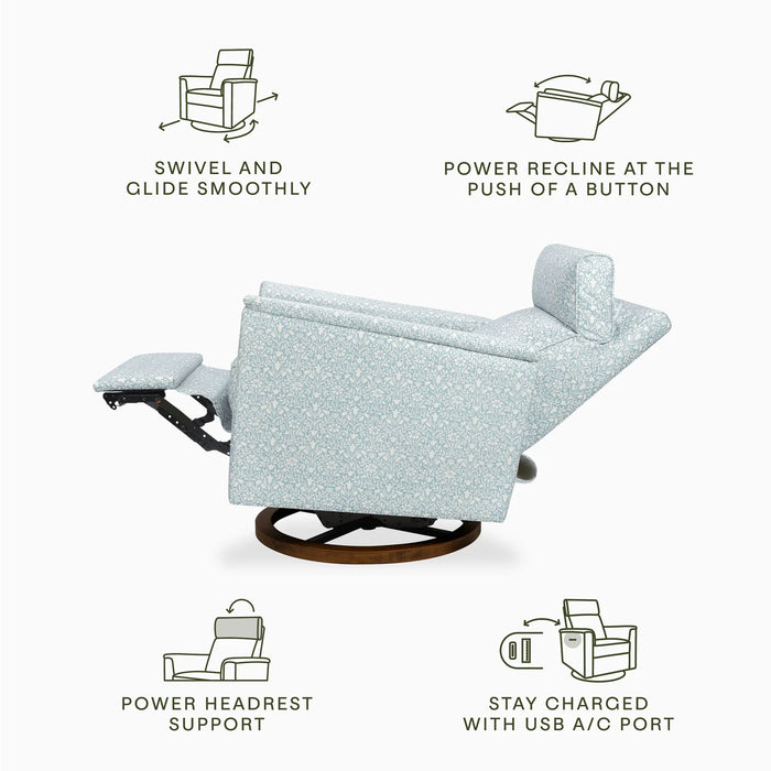 Namesake Willa Plus Power Glider Recliner + Power Headrest