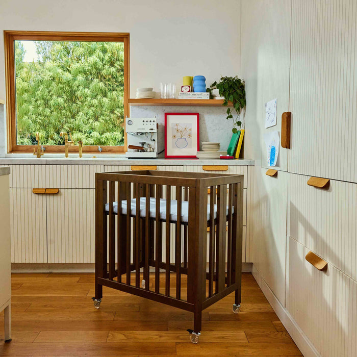 Black Friday Deal! Babyletto Rolli 9-in-1 Convertible All-Stages Crib with Bassinet & Toddler Bed Conversion Kits