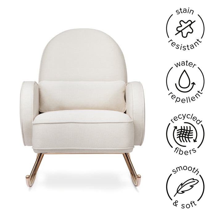 Black Friday Deal! Babyletto Compass Rocker in Eco-Performance Fabric | Water Repellent & Stain Resistant