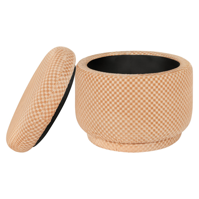 Black Friday Deal!Babyletto Enoki Storage Ottoman in Velvet Checker