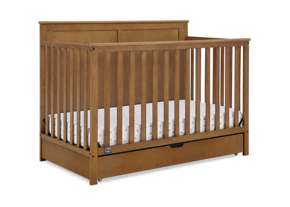 Simmons Kids Logan 6-in-1 Convertible Crib with Underdrawer