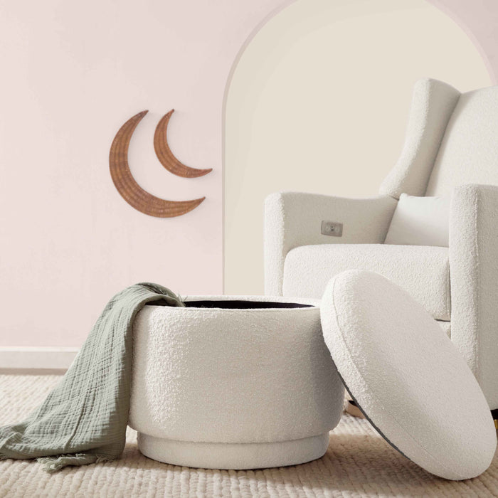 Black Friday Deal! Babyletto Enoki Storage Ottoman in Boucle