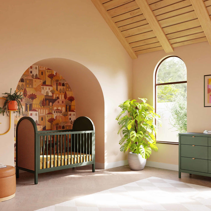 Black Friday Deal! Babyletto Bondi Cane 3-in-1 Convertible Crib with Toddler Bed Conversion Kit