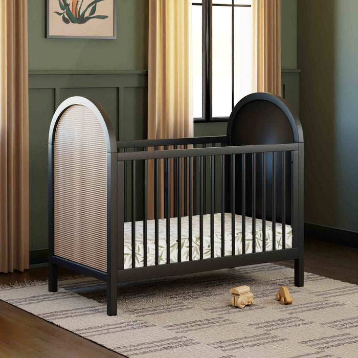 Black Friday Deal! Babyletto Bondi Cane 3-in-1 Convertible Crib with Toddler Bed Conversion Kit