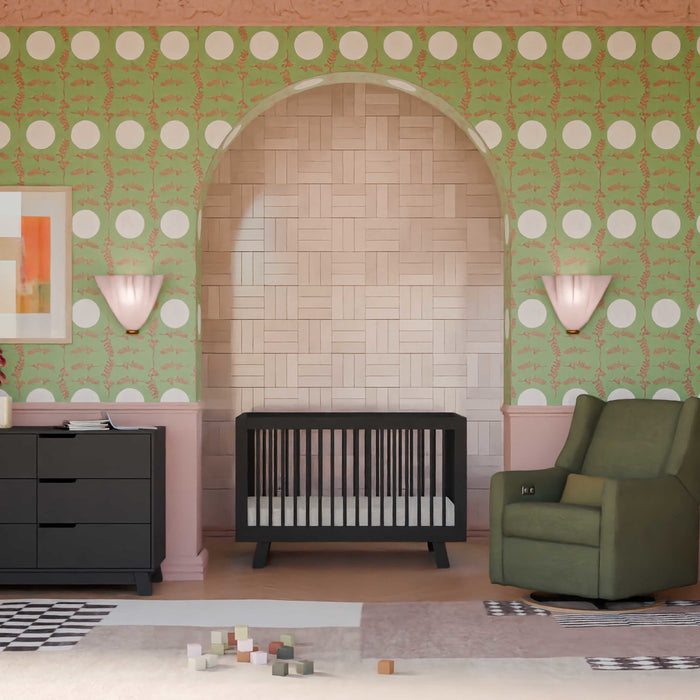 Black Friday Deal! Babyletto Hudson 3-in-1 Convertible Crib with Toddler Bed Conversion Kit