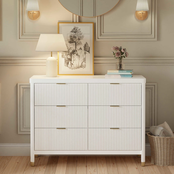 Black Friday Deal! Namesake Brimsley Tambour 6-Drawer Dresser
