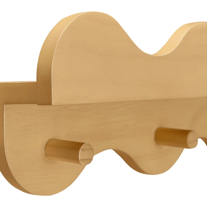 Babyletto Lido Wave Bookshelf with Hooks