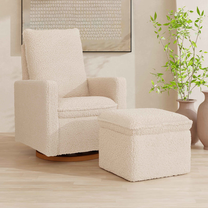 Black Friday Deal! Babyletto Cali Storage Ottoman in Shearling