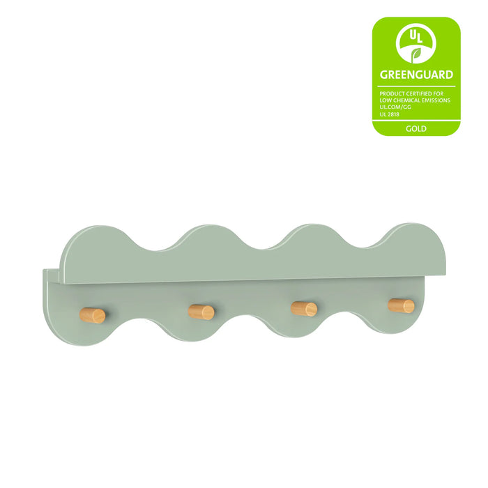 Babyletto Lido Wave Bookshelf with Hooks