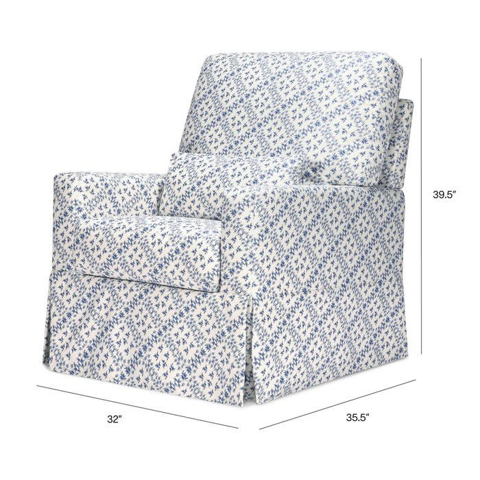 Crawford Pillowback Comfort Swivel Glider