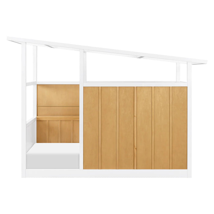 Babyletto Palma Mid-Century House Montessori-Inspired Twin Bed