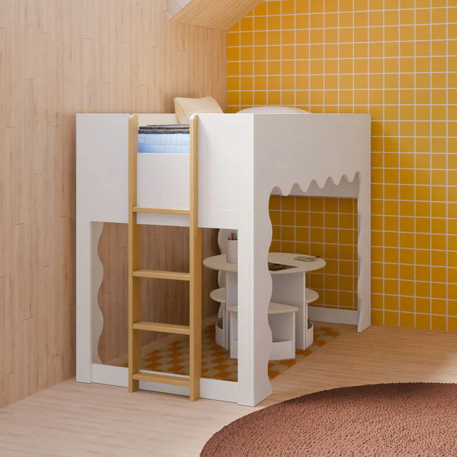 Babyletto Lido Wave Low Loft Twin Bed