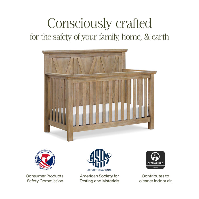 Black Friday Deal! Monogram Emory Farmhouse 4-in-1 Convertible Crib