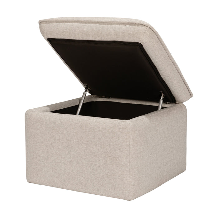 Black Friday Deal! Babyletto Cali Storage Ottoman in Eco-Performance Fabric | Water Repellent & Stain Resistant