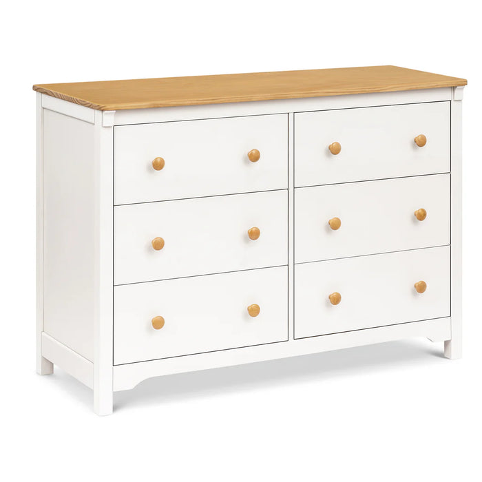 shea dresser DaVinci Shea 6-Drawer Dresser Warm White/Honey