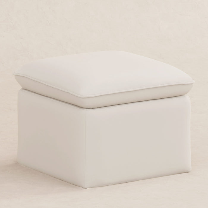 Black Friday Deal! Babyletto Cali Storage Ottoman in Eco-Performance Fabric | Water Repellent & Stain Resistant