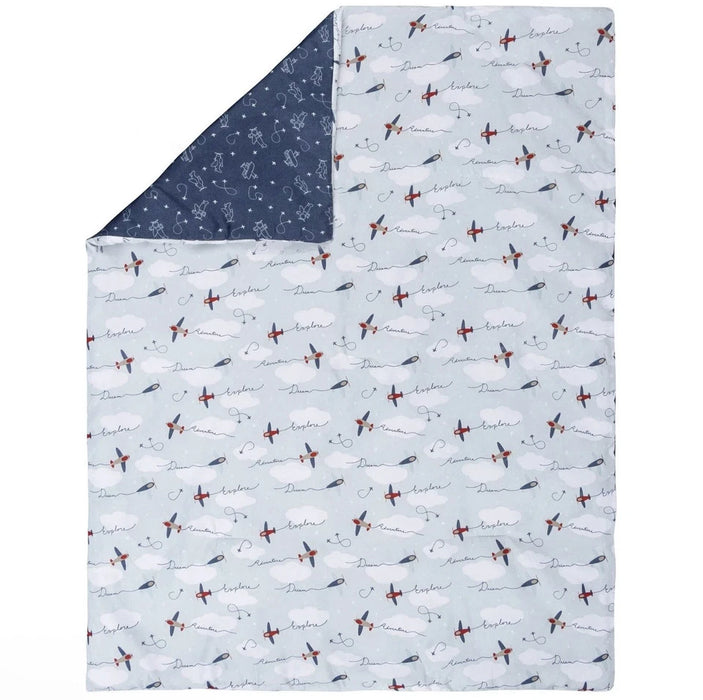 Sammy & Lou Adventure Awaits Air Traveler 3-Piece Baby Nursery Crib Bedding Set