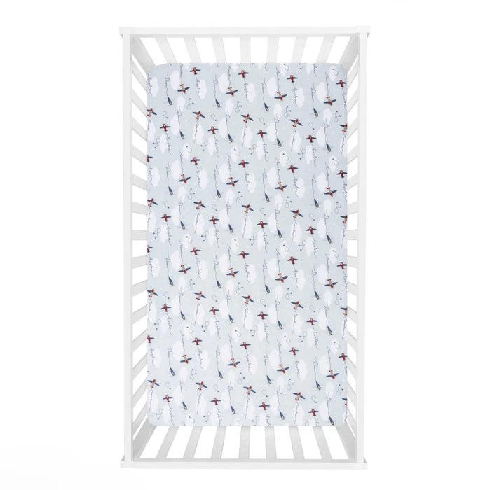 Sammy & Lou Adventure Awaits Air Traveler 3-Piece Baby Nursery Crib Bedding Set