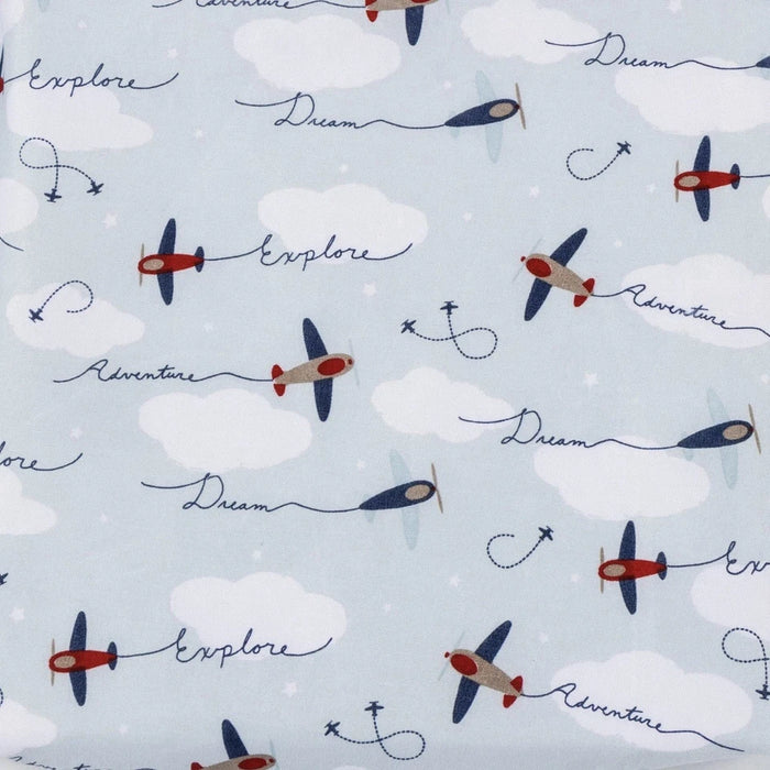 Sammy & Lou Adventure Awaits Air Traveler 3-Piece Baby Nursery Crib Bedding Set