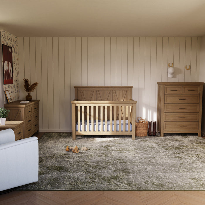 Black Friday Deal! Monogram Emory Farmhouse 4-in-1 Convertible Crib