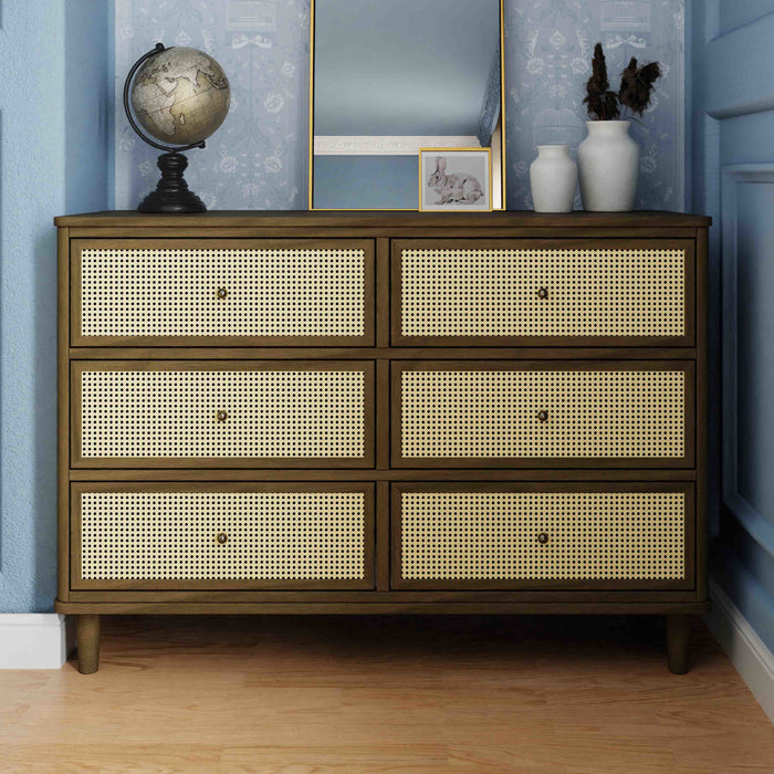 Black Friday Deal! Namesake Marin with Cane 6 Drawer Dresser