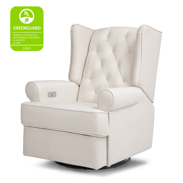 Black Friday Deal! Namesake Harbour Electronic Recliner and Swivel Glider in Eco-Performance Fabric with USB port | Water Repellent & Stain Resistant