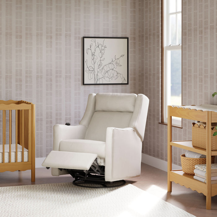 Black Friday Deal! Babyletto Kiwi Deluxe Power Recliner & Swivel Glider with Heat and Massage