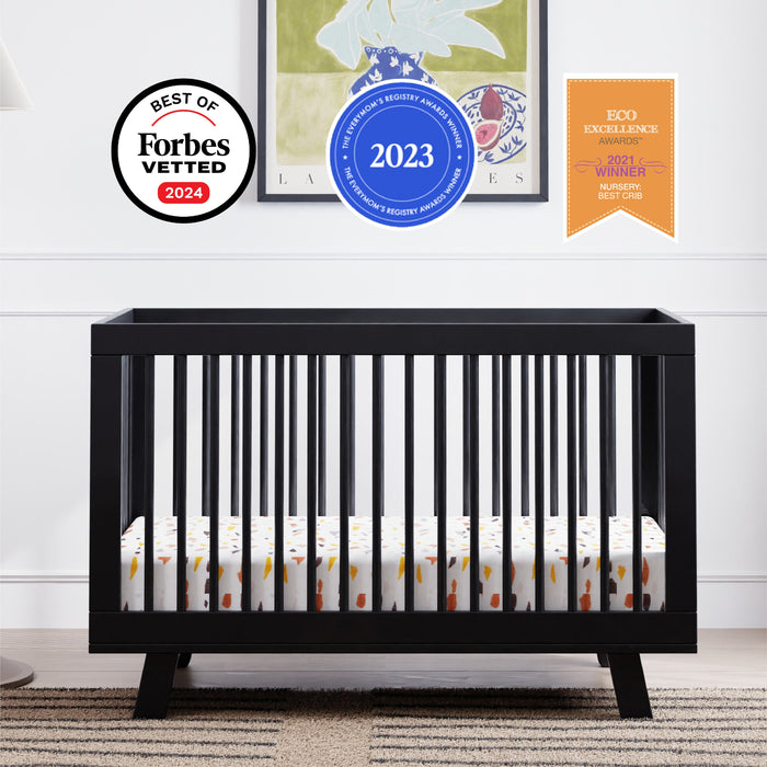 Black Friday Deal! Babyletto Hudson 3-in-1 Convertible Crib with Toddler Bed Conversion Kit