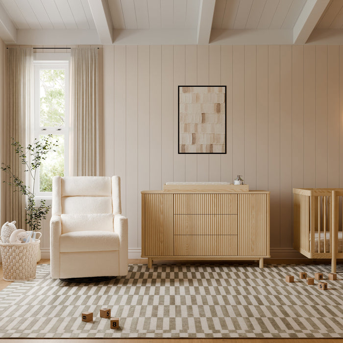 Black Friday Deal! Babyletto Kiwi Plus Power Recliner and Swivel Glider with Power Adjustable Headrest and USB Port