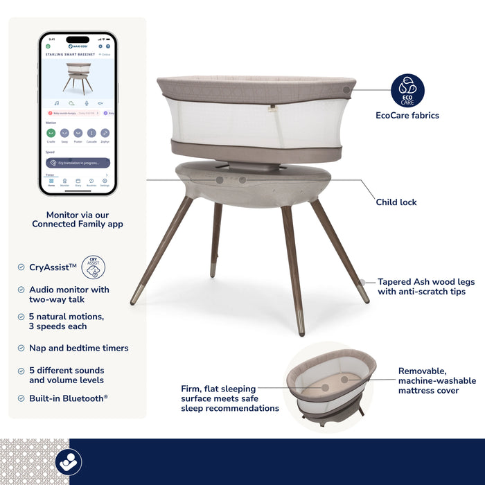 Maxi-Cosi Starling Smart Bassinet